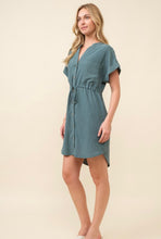 Load image into Gallery viewer, Take a break teal dress