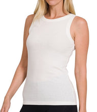 Load image into Gallery viewer, Ribbed Scoop Neck Tank top