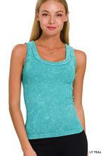 Load image into Gallery viewer, 2 WAY NECKLINE WASHED RIBBED-4 COLORS