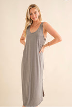 Load image into Gallery viewer, Heather Grey Midi Dress