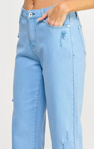 Chelsea Chambray Crops