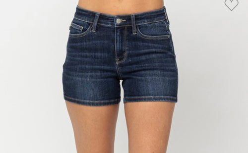 Dark Mid Rise Classic Shorts