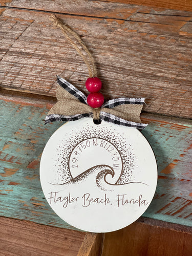 FB coordinates ornament